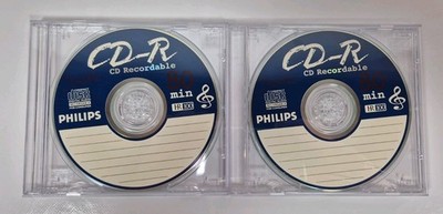 2 x Philips 80 Min CD-R Audio Rohling Megalife HR100 (NEU in Hülle ohne Folie)