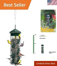 Squirrel Solution200 Squirrel-proof Bird Feeder w/6 Feeding Ports, 3.4-pound ...