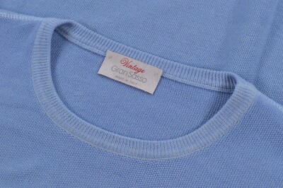 Gran Sasso NWT Vintage Sweater Size 50 M in Light Blue 