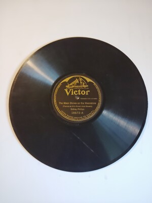SIDNEY PHILLIPS / VICTOR ROBERTS, THE MOON SHINES ON THE MOONSHINE,10'' 78RPM, EX