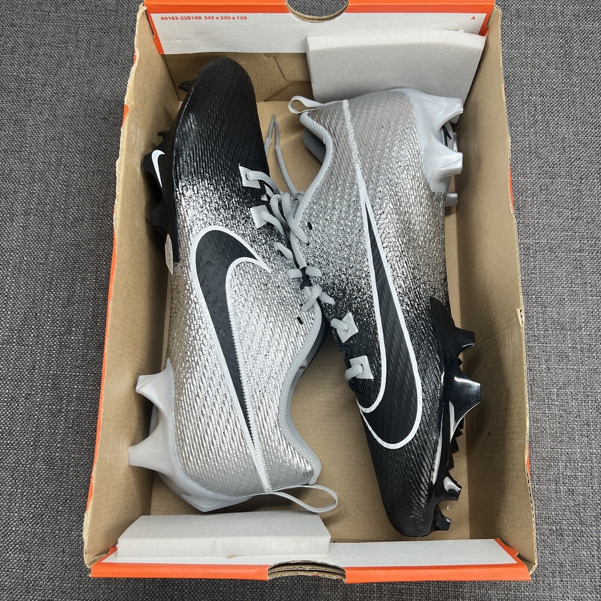 Nike Vapor Edge Speed 360 2 Men Sz 13 Football Cleat Black Silver DA5455-003 New s-l1200.jpg main image 4