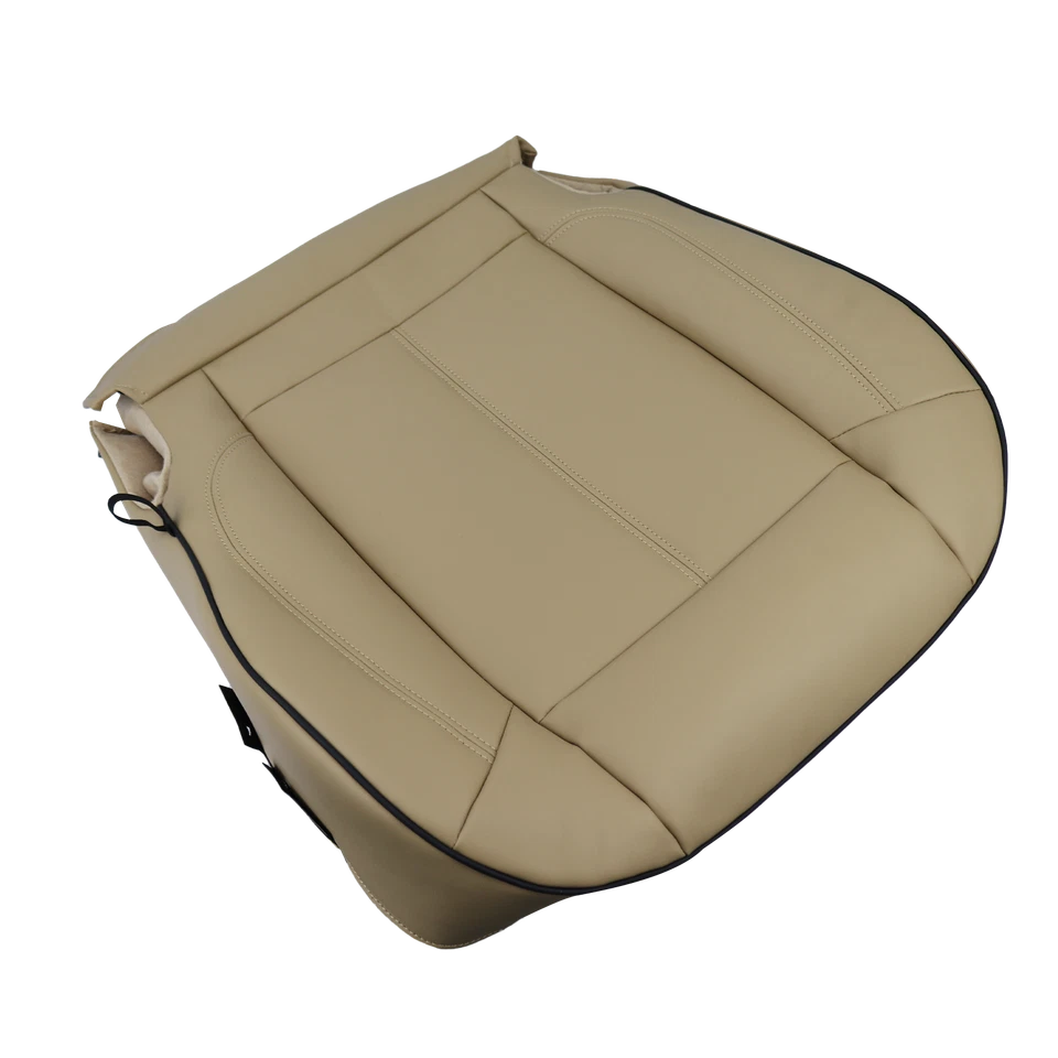 Driver Bottom For 2006 2007 2008 2009 2010 Hummer H3 Leather Seat Cover Black - Image 3 of 4