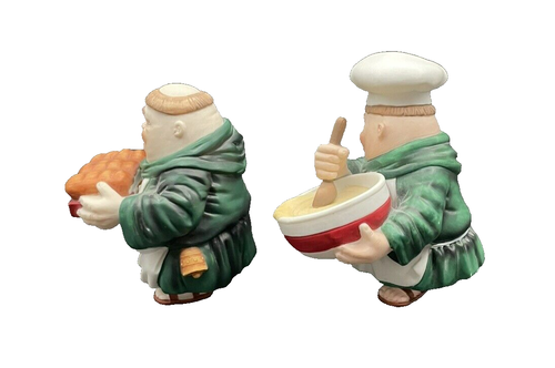 Dept 56 Merry Maker Monks Set of 7 Baking at Christmas - Picture 19 of 23