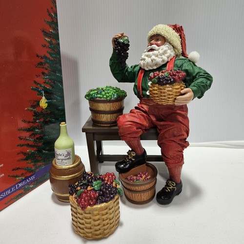 Clothtique Possible Dreams Babbo Natale - Vigna di Babbo Natale #15095. Con scatola - Foto 1 di 15