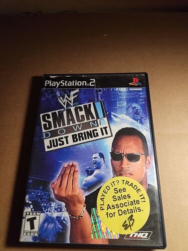 PS2 - WWE WWF Smackdown Just Bring It Sony PlayStation 2 Tested And Working