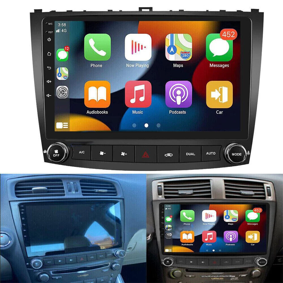 For Lexus IS250 IS350 2006-2010 Android 12 CarPlay Car Stereo Radio 2+32GB Foto 3 de 4