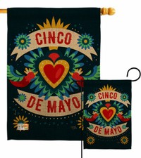 Cambaya Cinco De Mayo Garden Flag Summer Decorative Small Gift Yard House Banner