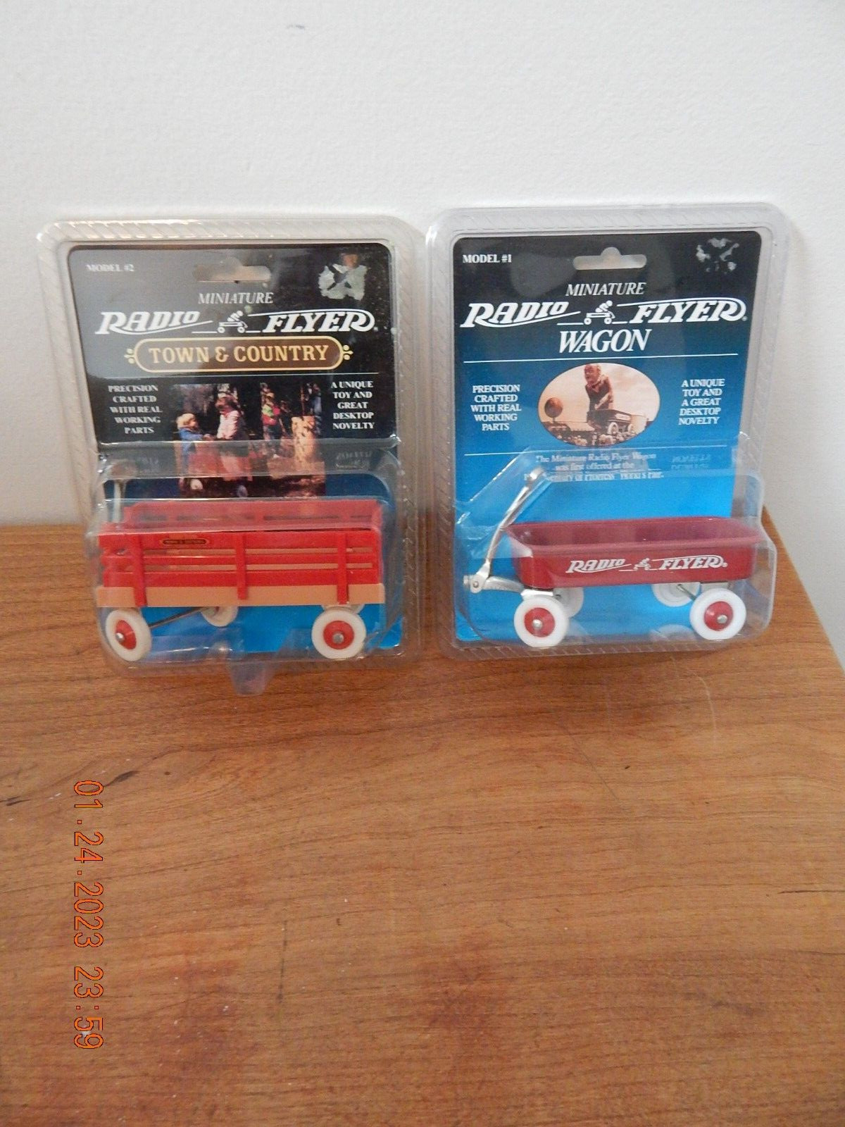 1990 Miniature Radio Flyer  #1 Wagon 1993 TOWN & COUNTRY #3 WAGON NEW IN PACKAGE