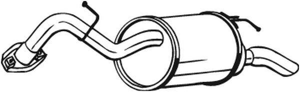 BOSAL 228-001 End Silencer for TOYOTA
