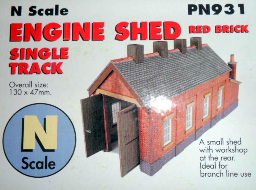 New Metcalfe PN931 Single Track Engine Shed Red Brick Style N Gauge