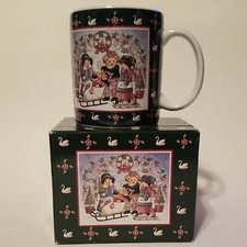 Mug/Cup Teddy's Swan Sleigh Bears NOS 1997 NIB Vintage Lang and Wise Collector