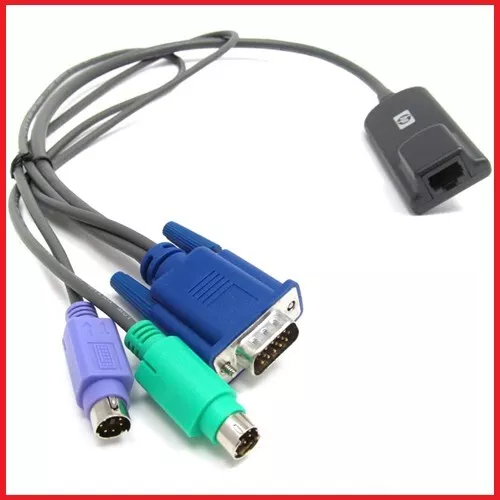 HP KVM Interface Adapter Cable with PS/2 & RJ45 & VGA - 520-290-002 - 286597-001
