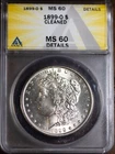 1899-O $1 Morgan Silver Dollar MS 60 Details ANACS # 7472116 + Bonus