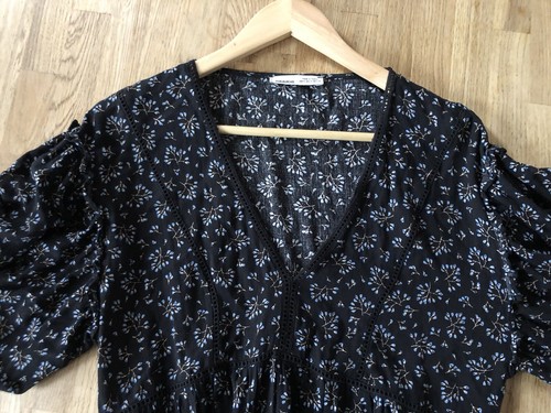 PULL&BEAR Boho Kleid dunkelblau, Gr. S - Bild 3 von 4