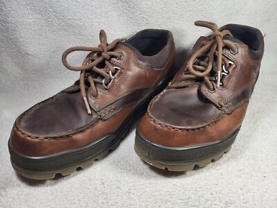 Ecco Oxford Mens 42 Size 8.5 US Track 25 Low GoreTex Hiking Brown Leather Shoes