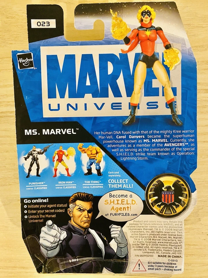 Universo Marvel MS MARVEL 3.75" #023 Serie 1 2008 Foto 2 de 2