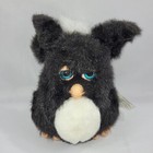 Furby Vintage 2005 Black White Belly Blue Eyes 59294 Electronic Pet WORKS TESTED