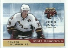 2006-07 Hershey Bears (AHL) Matt Hendricks