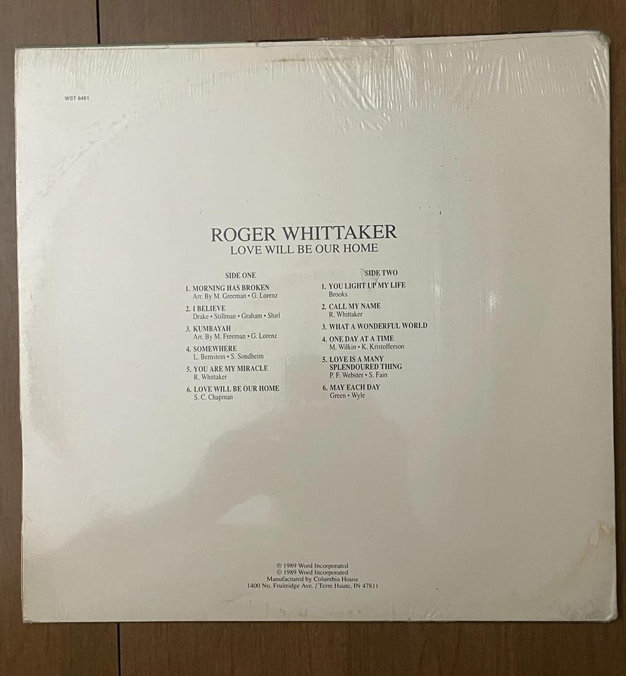 SEALED Roger Whittaker Love Will Be Our Home OG 1989 Vinyl Folk Acoustic Vocal - Image 3 of 4
