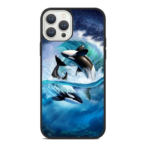 Fitted Case Skin For iPhone SE XS XR Max 5 6 7 8 Plus Oceans Orcas Killer Whales - Picture 16 of 25