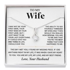 To My Wife Necklace, Christmas Gift For Wife, Christmas Gifts For Her, Wife Gift