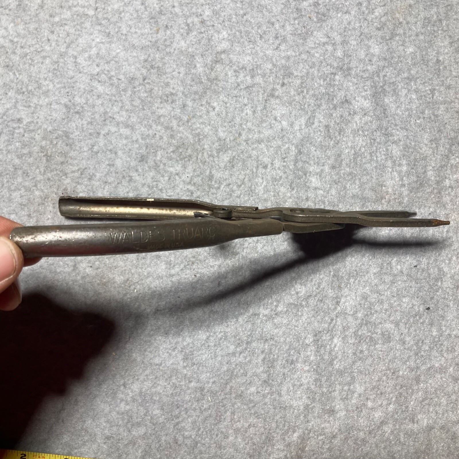 Vintage Waldes Truarc Standard Retaining Ring Pliers Internal gray 9”