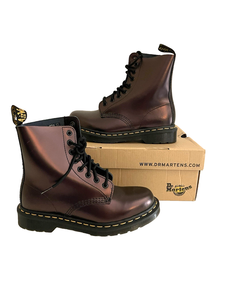 Cherry Red 1460 Pascal Chroma Metallic Leder Boots Dr Martens