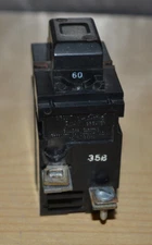 60A ~ PUSHMATIC Bulldog Gould ITE 60 Amp 2 Pole Circuit Breaker P260 W260  ~  q