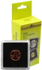 5 Guardhouse Tetra 2x2 Coin Holder Snap Capsule 19mm Penny Cent Indian Head Case