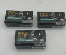 DESERT ESSENCE Activated Charcoal Soap Bar 5 OUNCE ( 3 Pack /6 Pack / 9 Pack )
