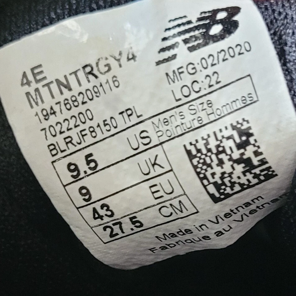 Sneakers da uomo New Balance Dynasoft Nitrel grigio per tutti i terreni taglia 9 5