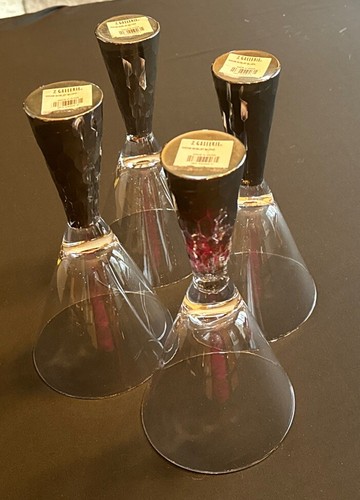4 - Midas argento 8 once Calici Acqua o Vino Vetro Galleria Z - Foto 3 di 6