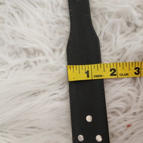 Nocona Concho Western Leather Belt Size 44 Longhorn Cow Bull Black Country Rodeo - Picture 9 of 14