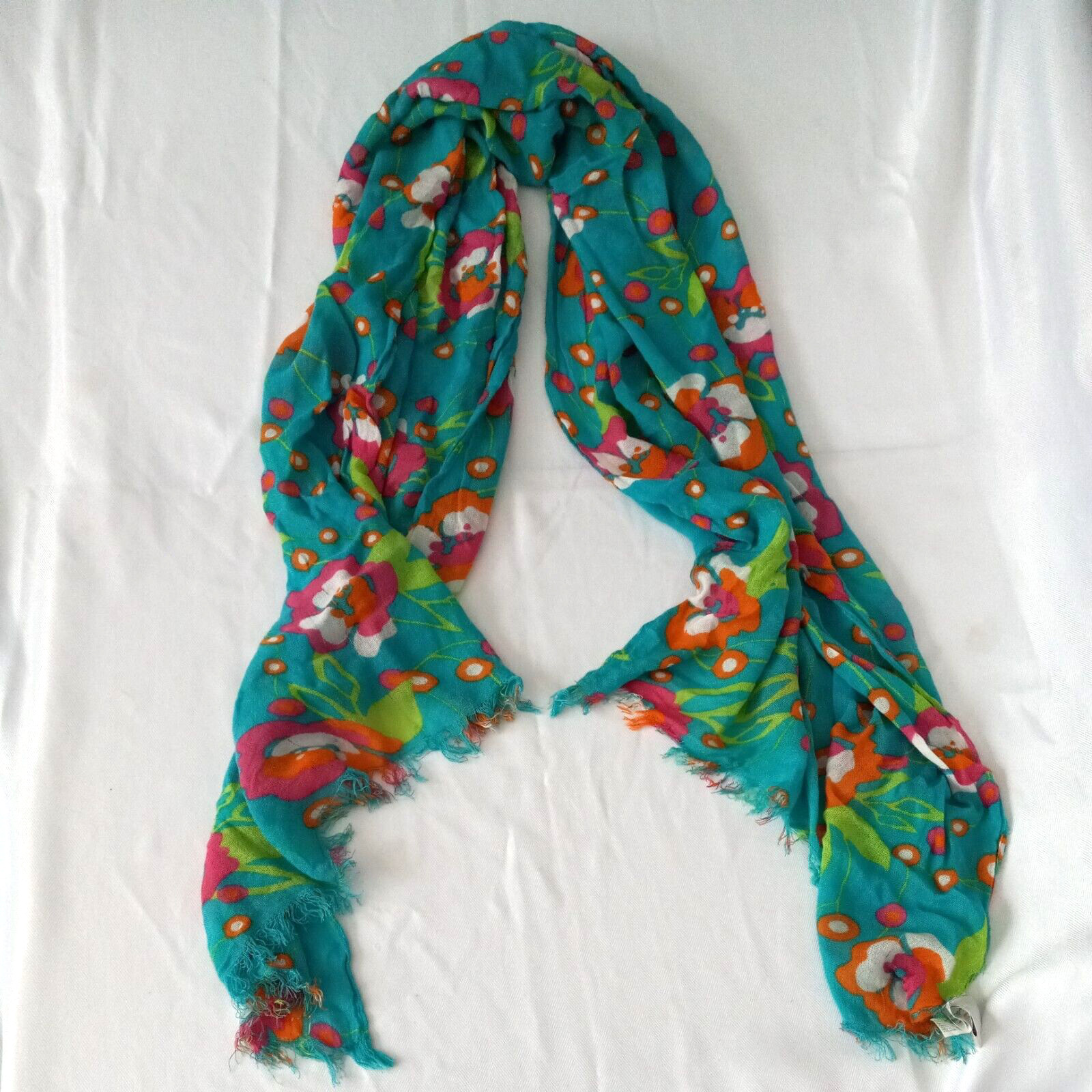 Old Navy Large Multicolor Rectangular Floral Rayo… - image 3