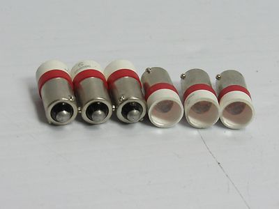 NEW LOT OF 6 SIGNAL CONSTRUCT RED LED SPOT LIGHT ROT MELB2204 150539 24V/DC 