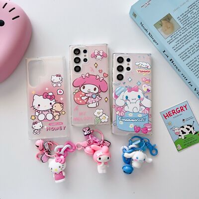 Keychain Phone Case Cute Hello Kitty Melody Keychain Case For