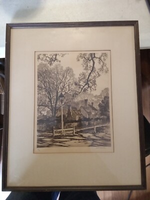 Vintage Framed Print, Signed. 16x13 | eBay