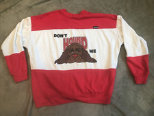 1993 Vintage Don't Hound Me Handmade Sweatshirt Pillow Fabric Soft HAAN