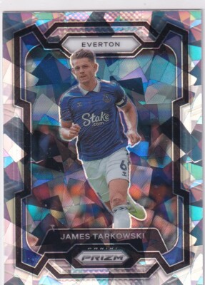 Panini Prizm 2023-24 Premier League No. 254 James Tarkowski Ice Prizm