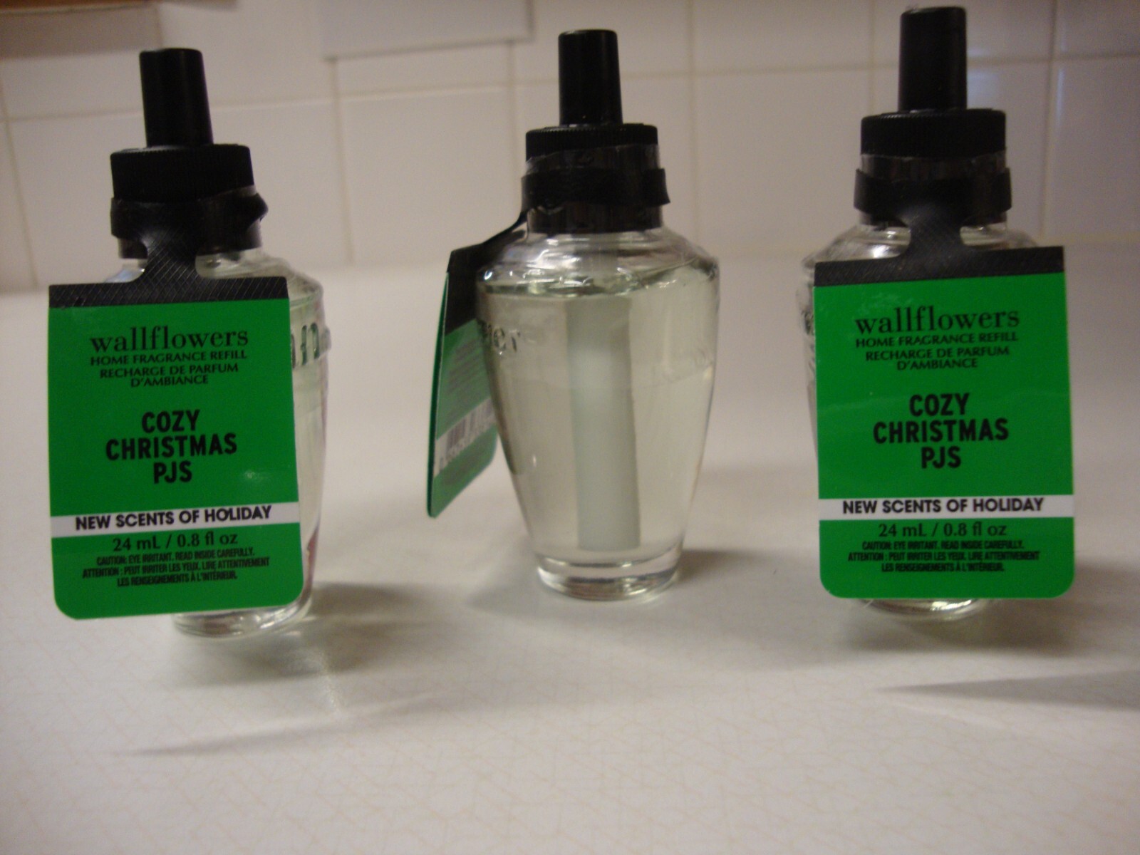 x3 Bath & Body Works Wallflower Refill in Cozy Christmas Pjs Scent-image
