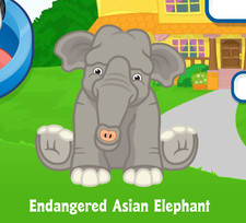 Webkinz Endangered Asian Elephant Virtual PET Adoption Code Only Messaged Code 