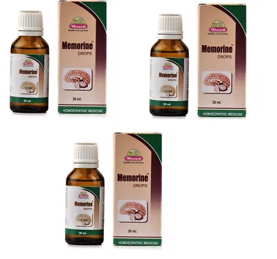 Wheezal Memorine Drop Homeopathic Remedy 30ml PACK OF 3 FREE SHIP