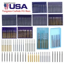 Dental FG Tungsten Carbide Burs Dills Round Type For High Speed Handpiece