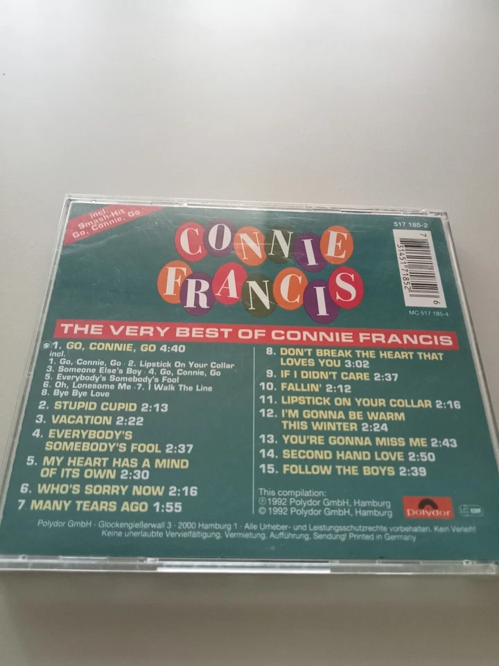 CD Connie Francis " The Very Best Of Connie Francis " - Bild 2 von 4