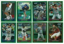 2012 Bowman Chrome GREEN REFRACTOR Parallel Single Card #132-186 Rookie RC Ref