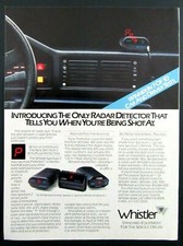 1988 WHISTLER Spectrum Series Radar Detectors Magazine Ad