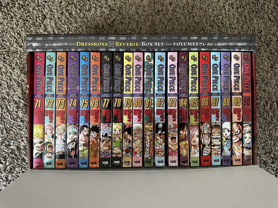 One Piece Box Set 4 Vol. 71-90 Dressrosa to Reverie Manga | eBay