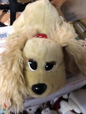 Mattel Animated Talking/Barking Tan POUND PUPPY 13 with Red Collar