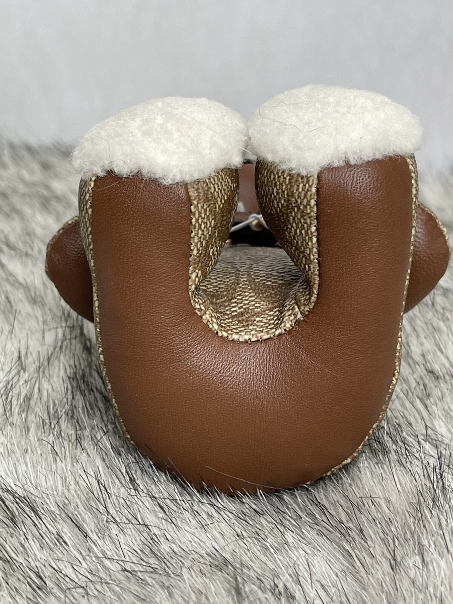 ④COACH キーリング　ベアチヤーム Coach Authentic Bear Bag Charm in Signature Canvas Leather