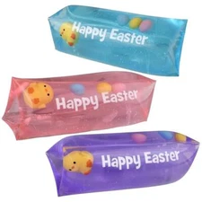 RI Half Dozen Easter Chick "Happy Easter"  Jumbo Water Wiggler 5" each